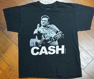 JOHNNY CASH GIVING YOU THE FINGER (YA YOU) T-SHIRT SIZE - LARGE