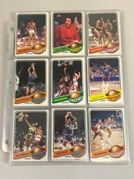 1979 Topps Basketball Partial Set 83/132 In Pages