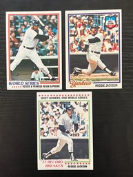 REGGIE JACKSON HOF BASEBALL LOT 1977 1978