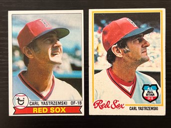 CARL YASTRZEMSKI HOF LOT 1977 1979