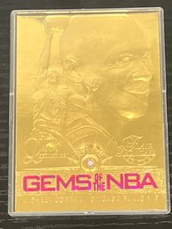 1997 FLAIR SHOWCASE MICHAEL JORDAN GEMS OF THE NBA 23KT SERIAL #