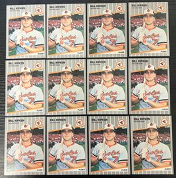 1989 FLEER #616 BILL RIPKEN FF ERROR Black Box Lot Of 12