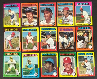 1975 TOPPS BASEBALL LOT AARON SCHMIDT FISK