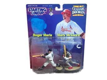 Mark Mcgwire & Roger Maris 1999 Starting Lineup Classic Doubles SLU With Card