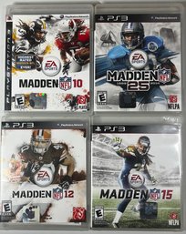 PS3 MADDEN Video Game Lot Of 4