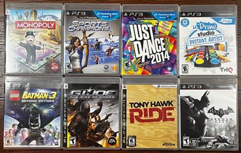 PLAYSTATION 3 Video Game Lot Of 8 ~ PS3