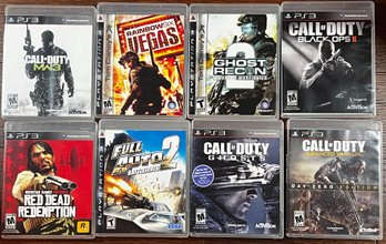 PLAYSTATION 3 Video Game Lot Of 8 ~ PS3