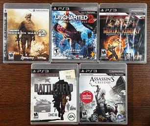 PLAYSTATION 3 Video Game Lot Of 5 ~ PS3