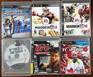 PLAYSTATION 3 Video Game Lot Of 6 ~ PS3