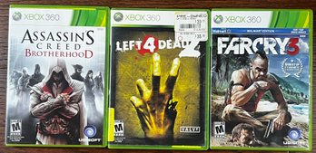 XBOX 360 Video Game Lot Of 3