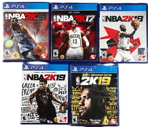 PLAYSTATION 4 Video Game Lot Of 5 ~ PS4 NBA 2K