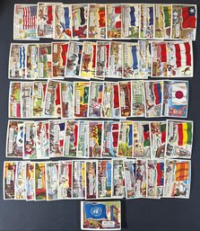 1956 TOPPS FLAGS OF THE WORLD Partial Set 77/80