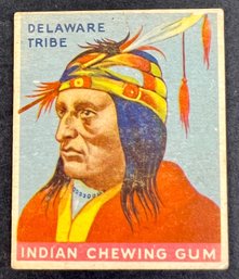 1933 Goudey Indian Gum #5 Delaware Tribe