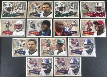 2001 FLEER TRADITION GLOSSY NFL LOT OF 13