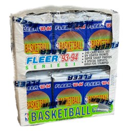 1993-94 FLEER BASKETBALL (SERIES 1) FACTORY SEALED HOBBY BOX, W/ 24 PACKS