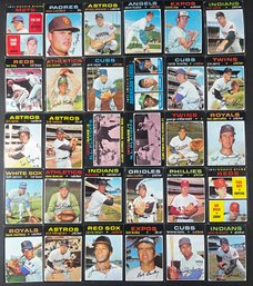 1971 Topps Baseball Lot Of 30