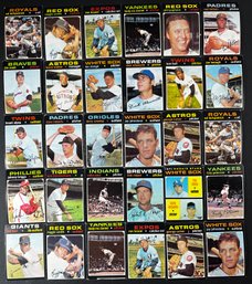 1971 TOPPS BASEBALL LOT OF 30