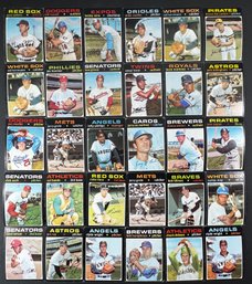 1971 TOPPS BASEBALL LOT OF 30