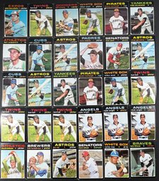 1971 TOPPS BASEBALL LOT OF 30