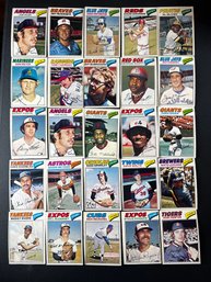 1977 O-PEE-CHEE BASEBALL LOT OF 25