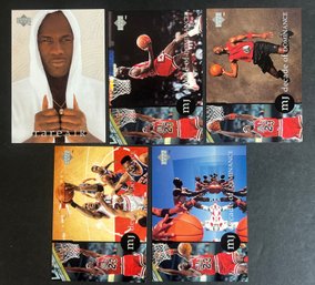 Michael Jordan 1994 Upper Deck Rare Air 5 Card Set