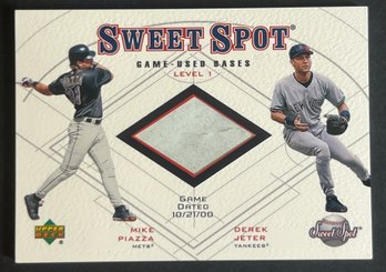 2001 Sweet Spot Game Base Duos B1-JP Jeter Piazza