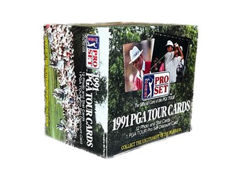1991 PRO SET PGA TOUR HOBBY BOX WITH 36 PACKS FACTORY SEALED