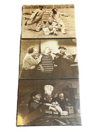 Three Stooges Wall Decor ~  14x11 Prints (3)