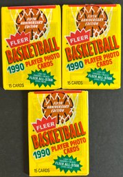 1990 FLEER BASKETBALL PACK LOT FACTORY SEALED