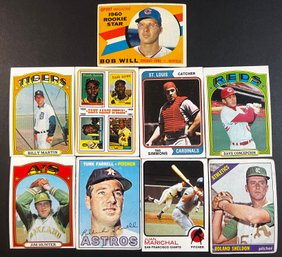 VINTAGE BASEBALL LOT TOPPS ROOKIES & HOF