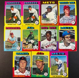 1975 TOPPS BASEBALL LOT