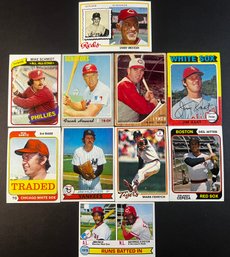 VINTAGE TOPPS BASEBALL LOT HOF 1970'S 1980'S