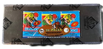 1979 TOPPS FOOTBALL 3 PACK TRAY BBCE AUTHENTICATED FACTORY SEALED