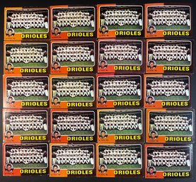 1975 Topps Baseball Orioles TC Lot