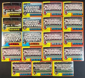1975 Topps Baseball TEAM CARD Lot