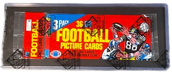 1980 TOPPS FOOTBALL RACK PACK BBCE AUTHENTICATED UNOPENED