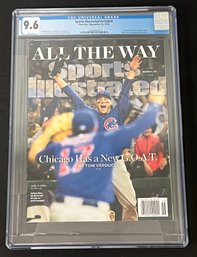 SPORTS ILLUSTRATED 2016 CHICAGO CUBS WORLD SERIES CGC 9.6