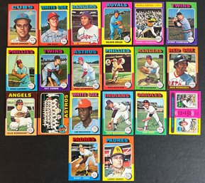 1975 TOPPS BASEBALL MINI LOT