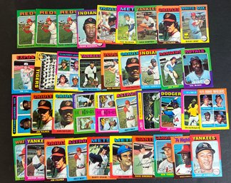 1975 TOPPS BASEBALL CARD LOT