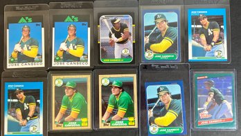 JOSE CANSECO ROOKIE CARD LOT MLB Baseball