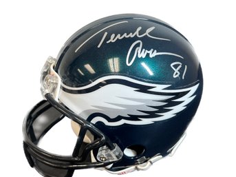 Terrell Owens / Donovan Mcnabb SIGNED MINI HELMET