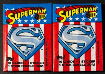 SUPERMAN 3 TRADING CARD FACTORY SEALED PACKS