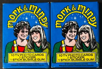 MORK AND MINDY TRADING CARD PACKS FACTORY SEALED