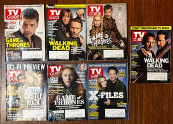 WALKING DEAD / GAME OF THRONES / X-FILES TV GUIDE MAGAZINE LOT