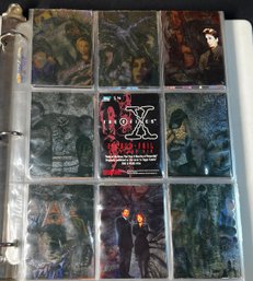 BINDER FULL OF X-FILES TRADING CARDS ~ OVER 300 CARDS