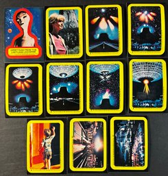 1978 ENCOUNTERS OF THE THIRD KIND COMPLETE 11 STICKER SET
