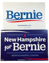 BERNIE SANDERS AUTOGRAPHED PRESIDENTIAL CAMPAIGN SIGNS