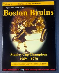 BOSTON BRUINS HOCKEY HISTORY YEARBOOK STANLEY CUP CHAMPIONS 1969 - 70 LIMITED /5000