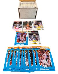 1990 FLEER BASKETBALL COMPLETE SET WITH STICKERS