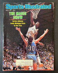 1979 MAGIC JOHNSON ROOKIE SPORTS ILLUSTRATED MICHIGAN STATE LAKERS